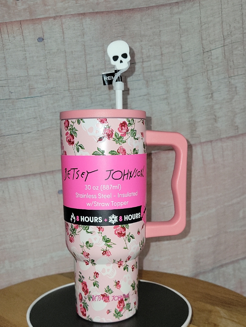 Betsey Johnson Floral Tumbler